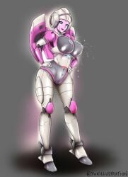 1girls alien alien_girl arcee arcee_(g1) artist_request big_breasts blue_eyes breasts busty female female_only grey_breasts grey_nipples hand_on_hip hands_on_hips lactating leaking_milk milk_squirt nipples pink_lips pink_lipstick robot robot_girl robot_humanoid solo solo_female thick_thighs transformers transformers_g1