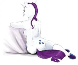 anthro anthrofied friendship_is_magic lycheepuddn my_little_pony purple_hair rarity_(mlp) smooth_skin tagme