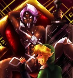 gay ghirahim link male oral penis pineapplelicious skyward_sword the_legend_of_zelda yaoi