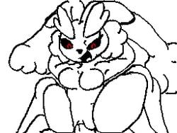 animated anthro black_and_white female linepaperbitches! lopunny male pokemon pokemon_(species) sex straight