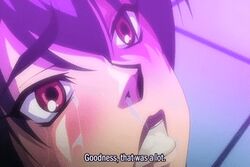 :>= angry angry_expression angry_eyes angry_face animated censored chewing_cum crying crying_with_eyes_open cum cum_chewing cum_in_mouth fellatio hair kangoku_senkan lowres murakami_teruaki naomi_evans oral rape runny_nose short_hair snot subtitled tears