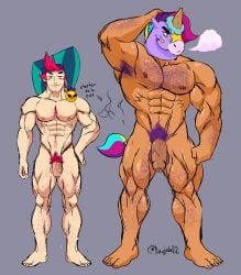 bara berry_(brawl_stars) brawl_stars chester_(brawl_stars) dinojaiba22 gay hairy_male muscular_male