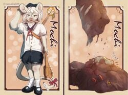 before_and_after bones_in_feces death fatal_vore furry scat vitcent_(artist) vore