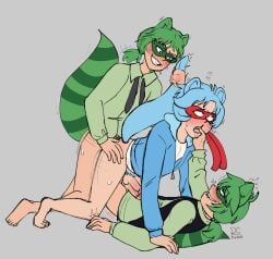 3boys anal anal_sex anthro blush blushing blushing_male color colored dany_trash_(artist) gay gay_sex genitals gijinka group gumdogtrash happy_tree_friends hi_res human human_male human_only human_penetrated human_penetrating human_penetrating_human humanized lifty_(htf) male male/male male/male/male male_only male_penetrated male_penetrating male_penetrating_male mondo_media open_mouth penetration penis shifty_(htf) splendid_(htf) tail tail_pull threesome trio twitter_link