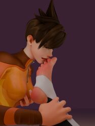 3d d.va feet feet_licking feet_up feet_worship overwatch toe_lick tracer