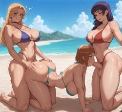 ai_generated futa_on_female jujutsu_kaisen kugisaki_nobara light-skinned_female light-skinned_futanari shadyfox utahime_iori yuki_tsukumo