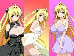 1girls aegis_elysium ai_art ai_generated alternate_breast_size bed black_dress black_hair blonde_hair blush blushing_at_viewer breasts brown_eyes cleavage clothing dress edited edited_art edited_image female_focus gem golden_darkness hair_ornament headpiece highres huge_breasts jewelry konjiki_no_yami large_breasts legs long_hair looking_at_viewer medium_breasts multiple_views navel nightwear patreon patreon_username purple_dress red_eyes skimpy skimpy_clothes skimpy_outfit solo solo_focus thick_breasts thick_thighs thighs tiara to_love-ru to_love-ru_darkness tsundere two_side_up very_long_hair white_dress