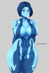 big_ass big_breasts big_butt big_thighs cortana halo halo_(game) halo_(series) halo_4 spartandoodles thicc thicc_thighs