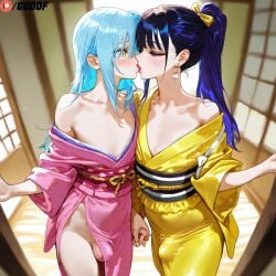 ai_generated femboy femboy_only flat_chest godof kikunojo patreon rimuru_tempest small_penis trap yaoi