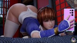 1girl 3d ass_up big_ass dat_ass dead_or_alive female female_only kasumi_(doa) maiden-masher solo tagme