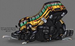 anthro anthro_vehicle automobile bus car humanoid living_machine pregnant vehicle what