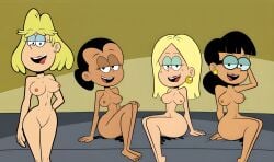 4girls becca_chang big_breasts edit javisuzumiya judy_zhau looking_at_viewer maria_santiago milf nickelodeon nude paramount_pictures rita_loud the_casagrandes the_loud_house