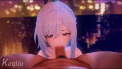 1boy blowjob female female honkai:_star_rail hoyoverse jingliu_(honkai:_star_rail) male mihoyo naked nipples nude pov pov_eye_contact