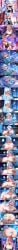 2girls ai_generated ass ass_growth ass_out belly belly_button big_ass big_breasts blonde_hair blonde_hair_female blue_hair blue_hair_female body_growth breasts breasts_out clothed clothes_ripped clothes_ripping clothing_malfunction comic comic_panel duo duo_female duo_focus exposed_ass exposed_belly exposed_belly_button exposed_breasts exposed_nipples female female_focus female_only genshin_impact inazuma_girls kamisato_ayaka light-skinned_female light_skin nipples nude nude_female pink_hair pink_hair_female pussy pussy_juice sex text yae_miko