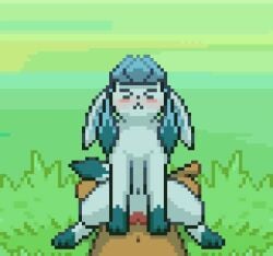 animated cowgirl_position cum_inside eeveelution furry glaceon pixel_(artwork) pixel_animation pokemon pokemon_(species) tagme vaginal_penetration video zabozamojo