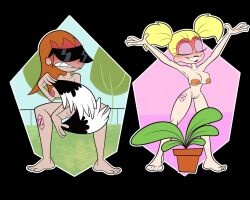 2girls breasts candi_(dexter's_laboratory) dee_dee_replacement dexter's_laboratory embarrassed female nude pussy tagme zarnacius