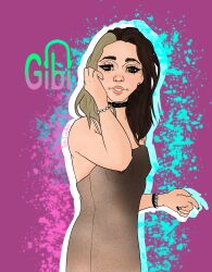 digital_art gibiasmr petite solo tiny_tits translucent translucent_dress