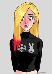 black_shirt blonde_hair bold-n-brash green_eyes original original_character sk8r_girl_(bold-n-brash) snowbunny