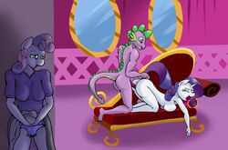 anthro anus dragon equine female friendship_is_magic horn horse my_little_pony pony pussy ragingsemi rarity_(mlp) smooth_skin spike_(mlp) sweetie_belle_(mlp) unicorn