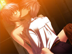 breasts ein_(phantom) game_cg grab grey_hair phantom_of_inferno phatnom_integration sex small_breasts zwei_(phantom_of_inferno)