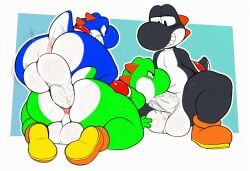 black yoshi from mario (series)