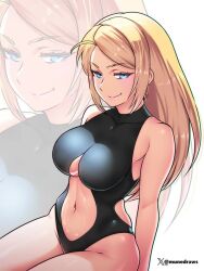 samus aran from metroid by etchimune