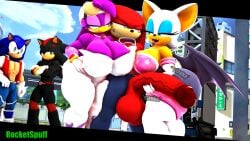 knuckles the echidna from sega by rocketspuff