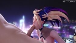 1boy 1girls 3d 3d_animation akali animated asian_female athletic_female balls blowjob blue_eyes breasts city city_background collar copyright_name cum cum_on_face cum_on_penis cumming cumshot deepthroat detailed_background earrings ejaculation enthusiastic_fellatio erect_penis erection fellatio female fingerless_gloves handjob holding_penis human k/da_akali k/da_all_out_akali k/da_all_out_series k/da_series league_of_legends light-skinned_female light-skinned_male light_skin male medium_breasts moaning multicolored_hair naked naked_female naked_male nipples nude nude_female nude_female_nude_male nude_male nuttycravat oral penis penis_in_hand penis_in_mouth ponytail riot_games ruined_orgasm sound tagme unseen_male_face video voice_acted