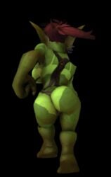 1girls 3d animated ass backboob big_ass big_breasts black_background blizzard_entertainment bouncing_ass bouncing_breasts breasts clothing dancing female goblin goblin_(warcraft) goblin_female green_skin humanoid knife_ears leman long_ears mod pointy_ears pussy_floss red_hair skimpy solo solo_female tanline thong topless warcraft wide_hips world_of_warcraft