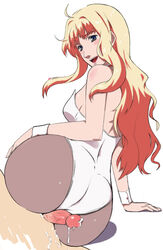 ass blue_eyes buttjob clothed_female_nude_male clothes clothing cum dat_ass female grinding huge_ass looking_back macross macross_frontier male nude outercourse sheryl_nome straight uncensored