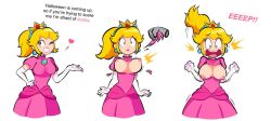 princess peach from mario (series) by dingitydingus