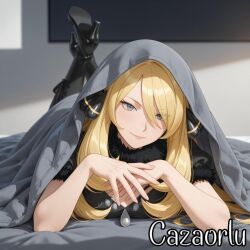 cynthia (pokemon) from pokemon by cazaorlu