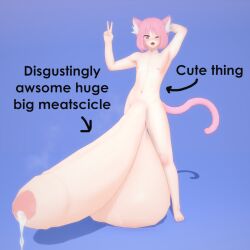 1boy 3d 3d_model 3d_render adrian_(tightertemp) animal_ears balls balls_bigger_than_torso balls_on_floor ballsack big_balls blender blush brat cat_boy cat_ears cat_tail catboy cum cute cute_thing_(meme) dripping dripping_cum feline femboy femboy_focus femboy_only flat_chest gay gigantic_penis ginormous_penis grin huge_cock humongous_cock hung hung_bottom hung_femboy hung_trap hyper hyper_balls hyper_cock_femboy hyper_penis koikatsu large_penis looking_at_viewer male male_only massive_balls massive_penis meme musk musk_clouds musky_cock otoko_no_ko peace_sign penis penis_bigger_than_body penis_longer_than_knee penis_touching_the_ground pink_eyes pink_hair plain_background small_but_hung smug solo solo_male text tightertemp trap twink wink winking winking_at_viewer