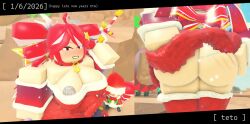 1female 1girls 2026 3d 3d_(artwork) ass ass_focus ass_grab baronaces bbasics1337 beach beach_background big_ass big_breasts breasts cleavage clothed clothed_female clothing commander_(tds) cute cute_female dated female female_human female_only functionally_nude gun human human_only kasane_teto looking_at_viewer no_panties open_eyes open_mouth outdoors pale_skin pale_skinned_female red_eyes red_hair revolver ribbon ribbon-trimmed_sleeves roblox roblox_game robloxian santa_costume sexy smile solo solo_female solo_focus teeth thighs tower_defense_simulator utau vocaloid white_skin white_skinned white_skinned_female wonderland_commander