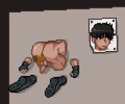 2boys anal anal_penetration anal_sex animated ass ass_cleavage ass_focus back_view balls big_penis black_hair boots bottomless bubble_butt cum cum_drip cum_from_ass cum_in_ass cum_inside cum_on_penis cum_splatter cum_string cum_trail doggy_style dripping dripping_cum duo ejaculation erection exposed_penis fighter fingerless_gloves forced from_behind from_behind_position furooke_(emdrakum) gay gay_male ghost_penis gloves king_of_huro loop looping_animation male male/male male_only male_penetrated male_penetrating male_penetrating_male male_rape_victim mature_male merged mp4 muscles muscular muscular_ass muscular_legs muscular_male muscular_thighs nakadashi nude orgasm original original_character penis pixel_(artwork) pixel_animation pixel_art poster rape raped raw_sex red_eyes round_ass semen sex short_hair simultaneous_orgasms struggling stuck thick_ass thick_penis tough_guy uncensored video yaoi
