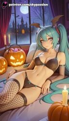 hatsune miku from halloween by skypassion