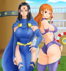 nami (one piece) from dc by darkthewise