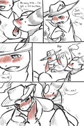 ampharos anus charmander comic furry gay hat haychel male nintendo no_humans penis pokémon_(species) pokemon pokemon_(species) pokemon_gsc pokemon_rgby precum