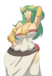 palutena from kid icarus by leedraw11