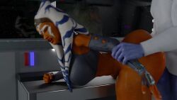 3d 3d_animation ahsoka_tano bed big_ass big_breasts bimbo chiss clap clapping_ass creampie cum_in_pussy cum_inside curvy curvy_figure dialogue doggy_style ejaculation english enormous_breasts grand_admiral_thrawn harp_toad hourglass_figure jedi light_saber menacing orange_body orange_skin purple_skin riding round_ass sound star_wars stroking_penis tagme thick_thighs togruta video voice_acted younger_female