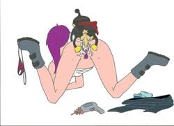 futurama nibbler purple_hair tagme turanga_leela