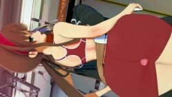 clothed dat_ass huge_ass ryoubi_(senran_kagura) senran_kagura tagme thick_thighs video