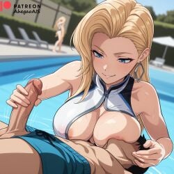 ahegao_ai ai_generated breastfeeding breastfeeding_handjob breasts breasts_out dagger dagger_(marvel) dagger_(marvel_rivals) handjob marvel marvel_comics marvel_rivals pool tandy_bowen