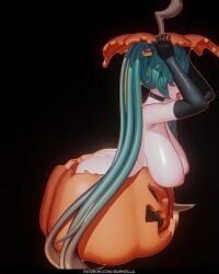 1girls 3d 4:5 animated ass black_gloves blue_eyes blue_hair bouncing_breasts breasts bubble_ass bubble_butt elbow_gloves gloves gradient_hair halloween hatsune_miku huge_breasts large_ass long_hair matching_hair/eyes multicolored_hair pale-skinned_female pale_skin pumpkin rushzilla shorter_than_10_seconds tagme thighhighs turntable_(animation) twintails vertical_video very_long_hair video vocaloid