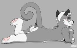 absurd_res anthro ass balls domestic_cat felid feline felis genitals hi_res male mammal nude paws seb_(sebseb) smile smiling_at_viewer smirk smirking_at_viewer sodacaps solo