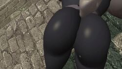 animated anthro ass big_butt bubble_butt butt_focus helluva_boss low_res male shaking_butt short_playtime solo vortex_(helluva_boss)