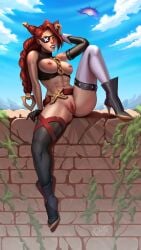 dripping_pussy female_only league_of_legends league_of_legends:_wild_rift nude nude_female pussy samira_(league_of_legends) sexy soul_fighter_samira waiting