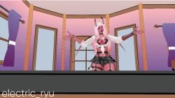 big_ass big_breasts electric_ryu female glasses horns succubus verosika_mayday_(helluva_boss) vrchat vrchat_avatar wings