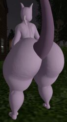 big_ass big_breasts breasts bubble_butt female ferialexonar huge_ass huge_breasts mewtwo nintendo nude pokemon pokemon_(species) tagme thick_thighs wide_hips