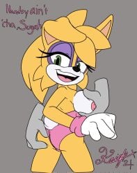 ass breasts bunnie_rabbot dialogue female groping knightnight54 sega sonic_(series)